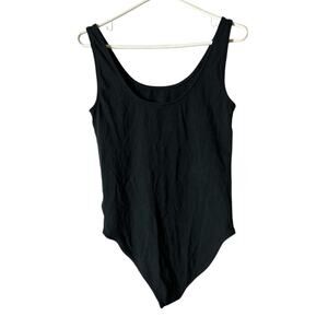 Gap Women’s Black  Simple Casual Comfortable Bodysuit Sz L